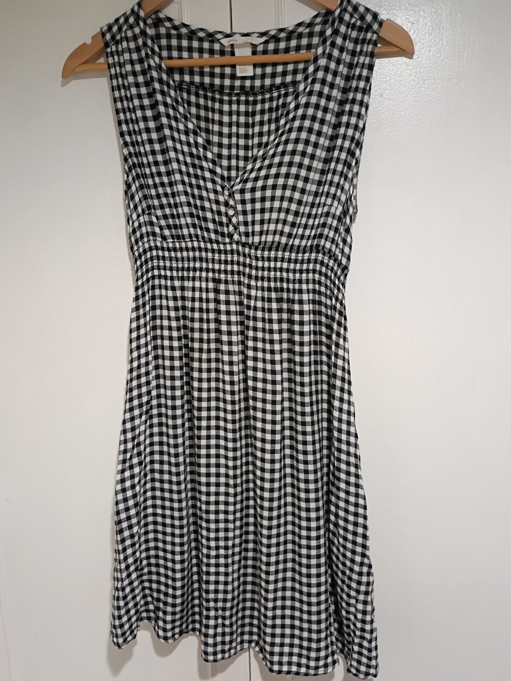 Women's Black/White MAMA Maternity Dress